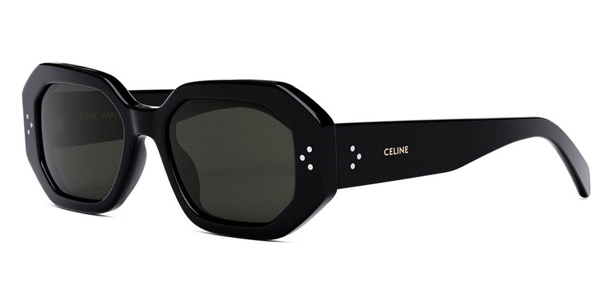 Celine® CL40255I CEL CL40255I 01A 52 - Shiny Black / Dark Smoke Sunglasses