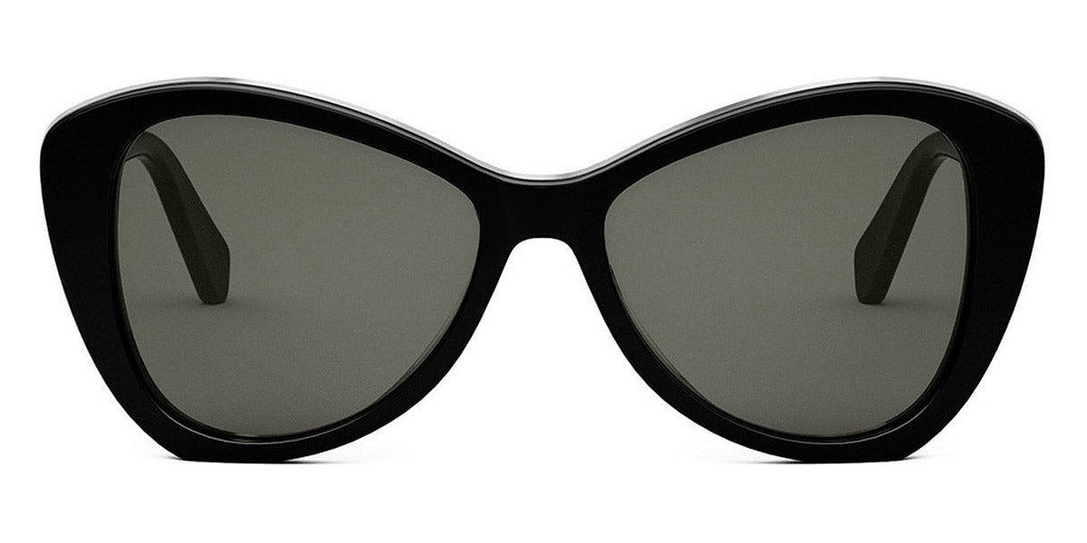 Celine® CL40270U CEL CL40270U 01A 55 - Shiny Black / Smoke Sunglasses