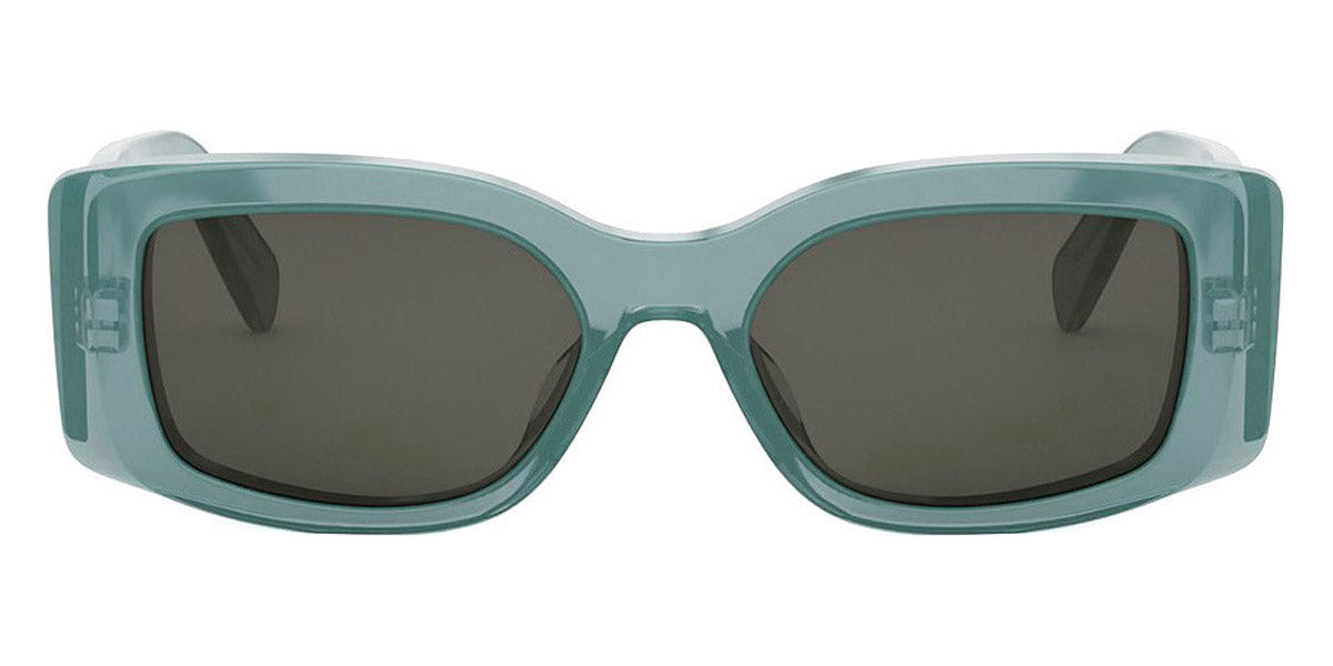 Celine® CL40282U CEL CL40282U 93a 53 - Shiny Lime Transparent Sunglasses