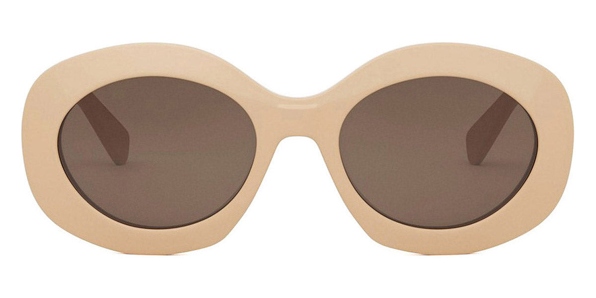 Celine® CL40292U CEL CL40292U 57E 54 - 57E Shiny Transparent Khaki / Brown Sunglasses