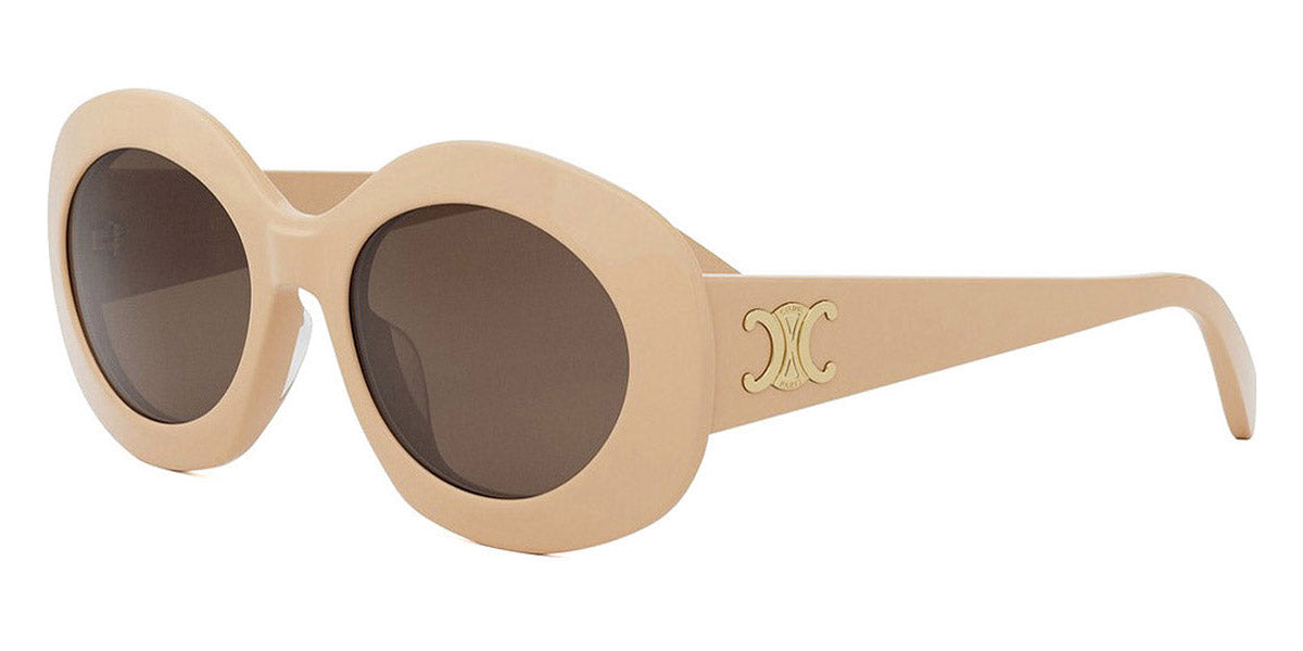 Celine® CL40292U CEL CL40292U 57E 54 - 57E Shiny Transparent Khaki / Brown Sunglasses