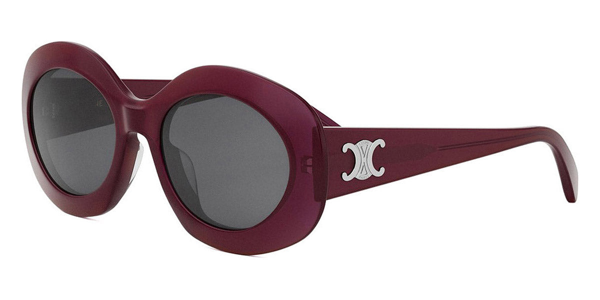 Celine® CL40292U CEL CL40292U 69A 54 - 69A Shiny Bordeaux / Smoke Sunglasses