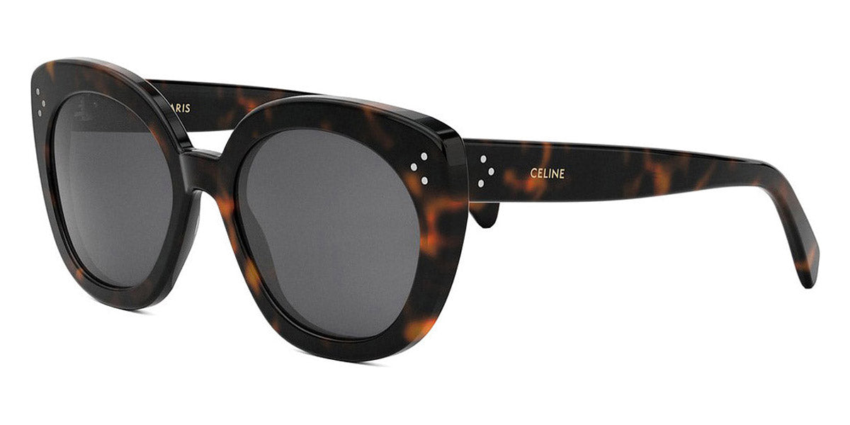 Celine® CL40295I CEL CL40295I 52A 56 - 52A Shiny Dark Havana / Smoke Sunglasses