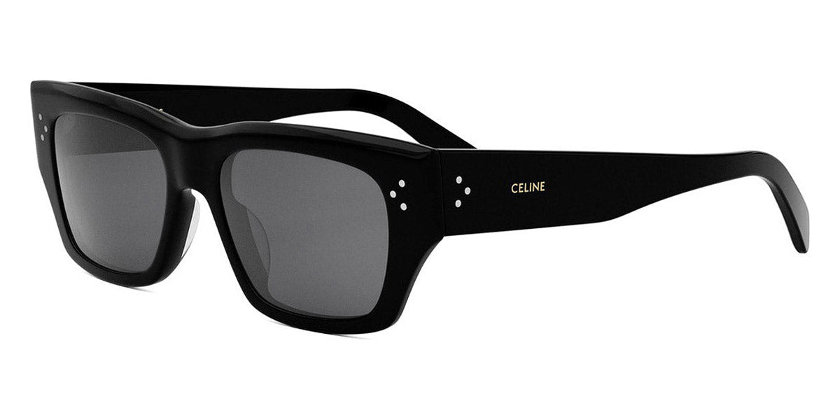 Celine® CL40297U CEL CL40297U 01A 53 - 01A Shiny Black / Smoke Sunglasses