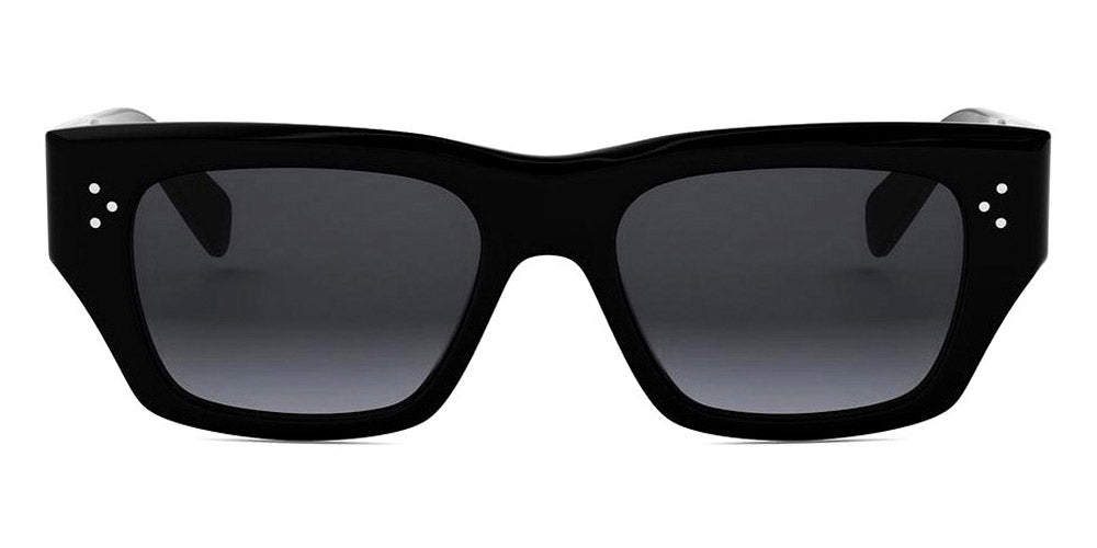 Celine® CL40297U CEL CL40297U 01B 53 - 01B Shiny Black / Grey Gradient Sunglasses