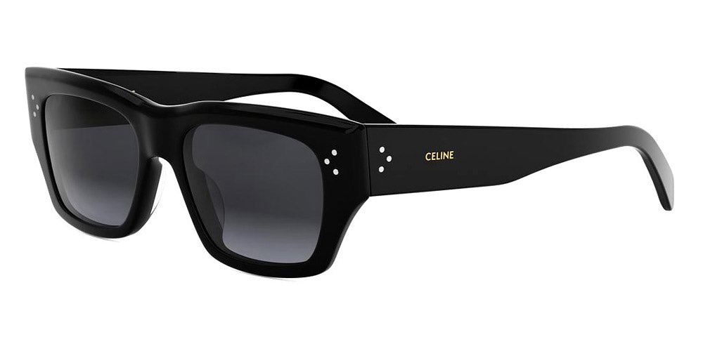 Celine® CL40297U CEL CL40297U 01B 53 - 01B Shiny Black / Grey Gradient Sunglasses
