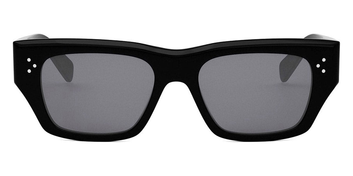 Celine® CL40297U CEL CL40297U 01D 53 - 01D Shiny Black / Smoke Polarized Sunglasses