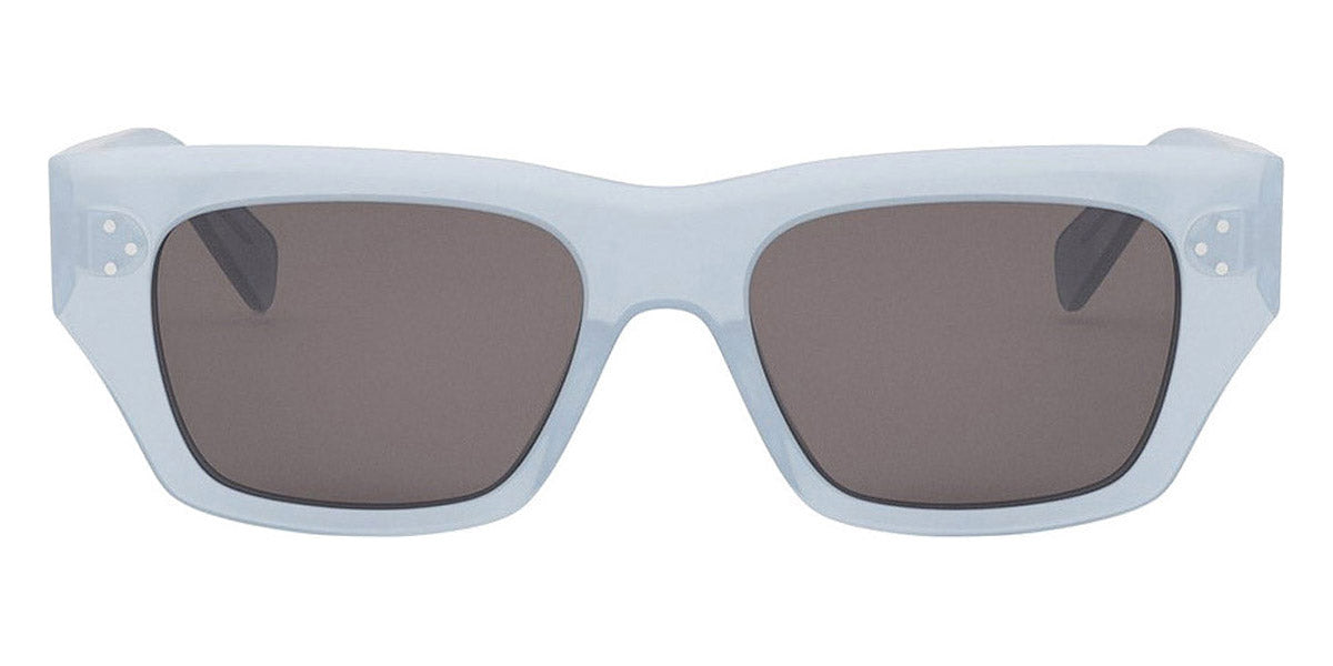 Celine® CL40297U CEL CL40297U 84A 53 - 84A Blu Transparent/Shiny Opaline / Smoke Sunglasses