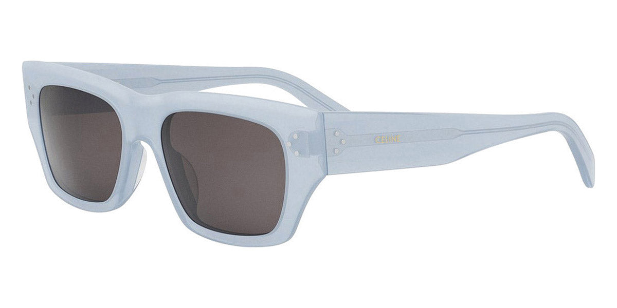Celine® CL40297U CEL CL40297U 84A 53 - 84A Blu Transparent/Shiny Opaline / Smoke Sunglasses