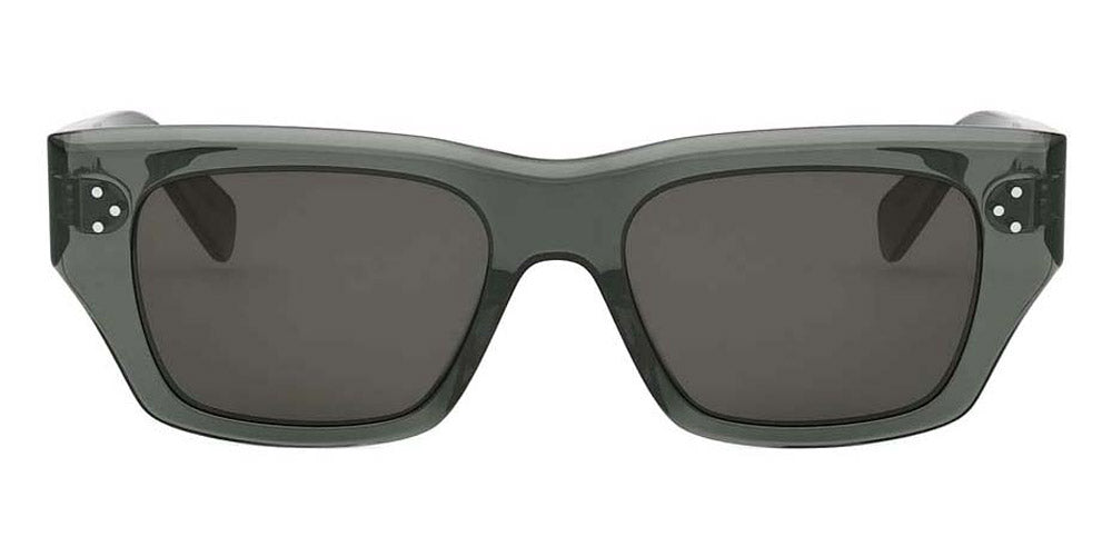 Celine® Cl40297U CEL CL40297U 93A 53 - 93A Shiny Green / Grey Sunglasses