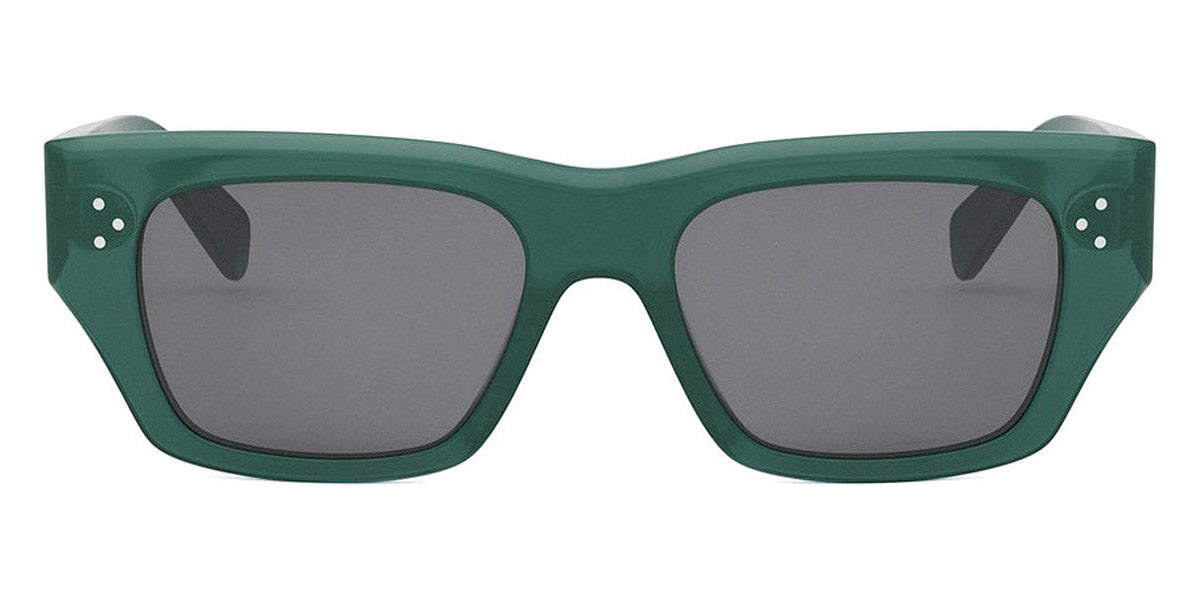 Celine® CL40297U CEL CL40297U 96A 53 - 96A Shiny Green / Smoke Sunglasses