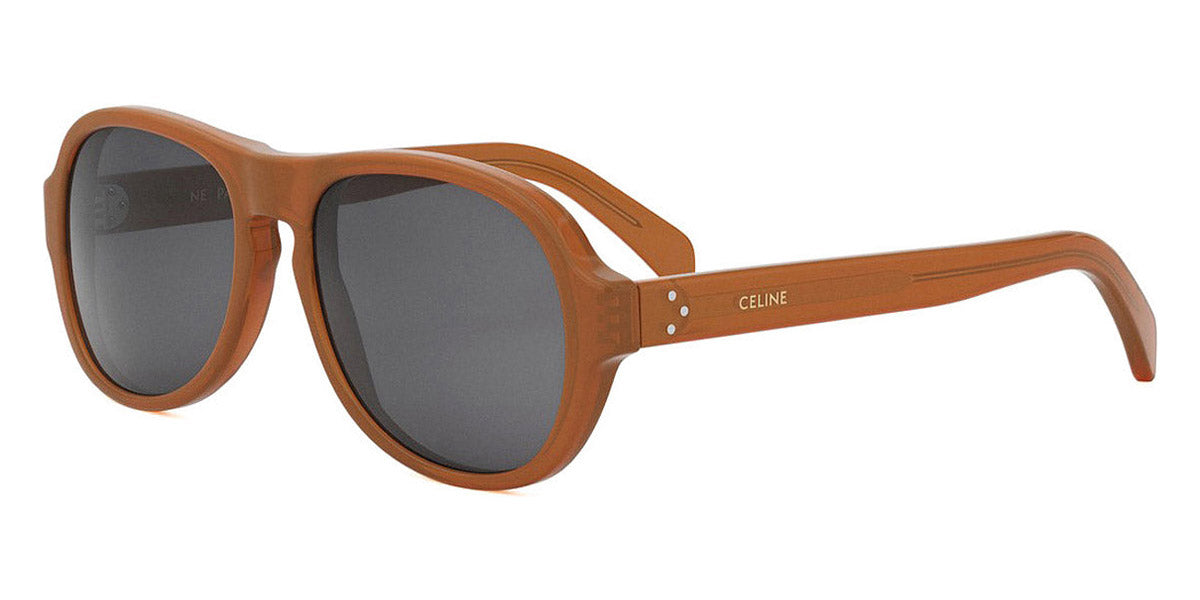 Celine® CL40298I CEL CL40298I 45A 56 - 45A Shiny Opaline Pink / Smoke Sunglasses