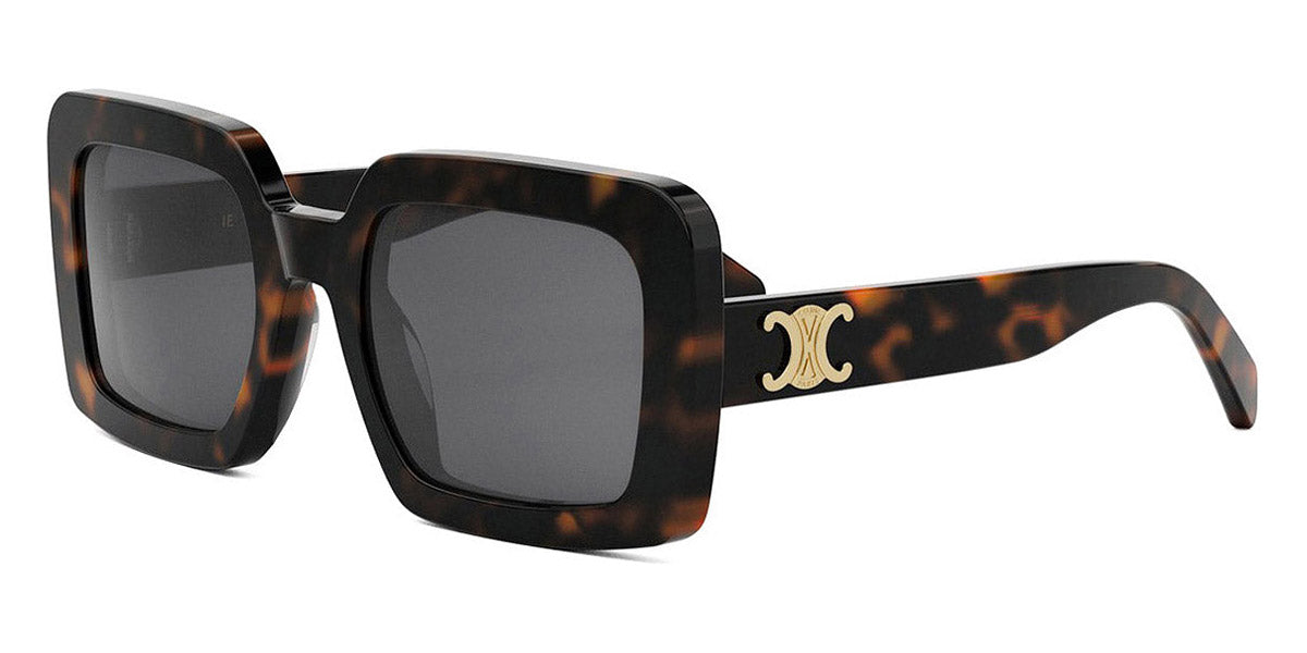 Celine® CL40304U CEL CL40304U 52A 56 - 52A Shiny Dark Havana / Smoke Sunglasses