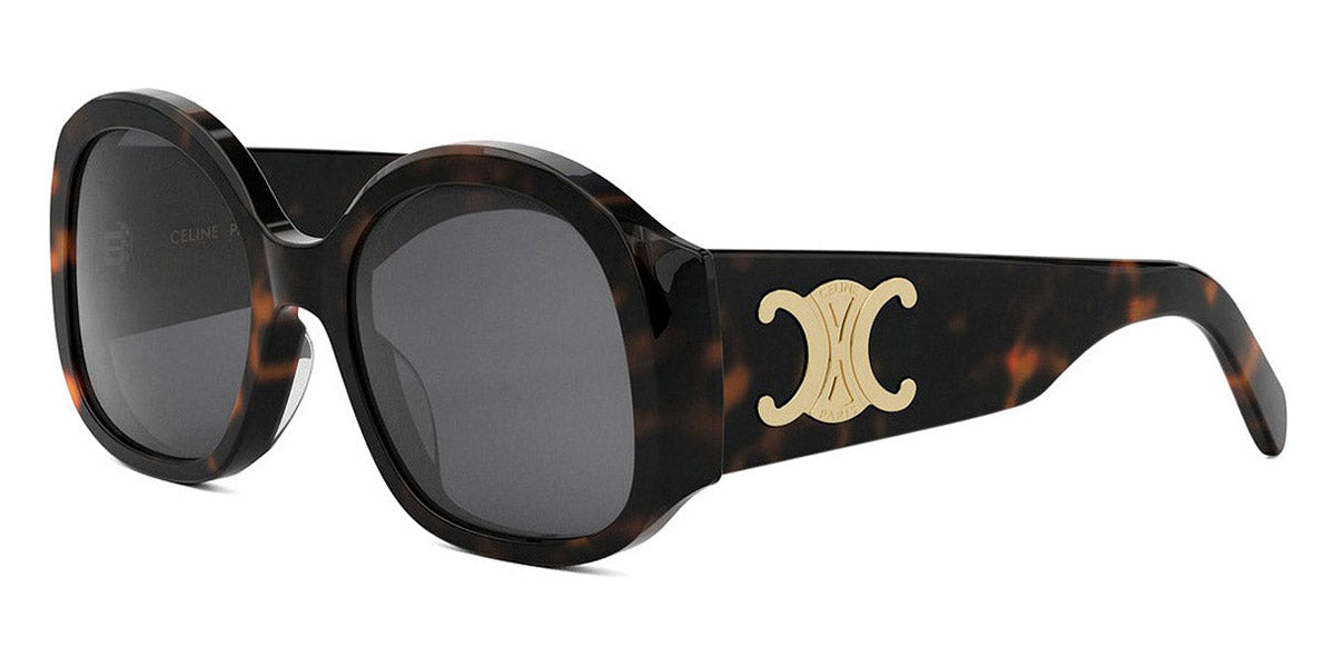 Celine® CL40305U CEL CL40305U 52A 54 - 52A Shiny Dark Havana / Smoke Sunglasses