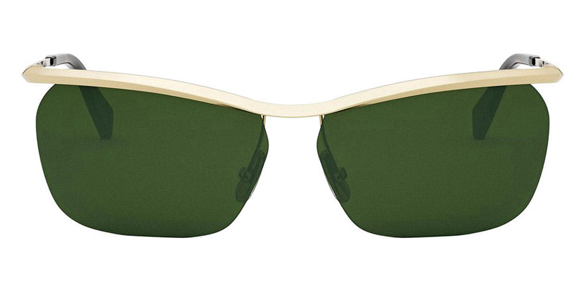 Celine® CL40307U CEL CL40307U 30N 62 - 30N Shiny Endura Gold / Green Sunglasses