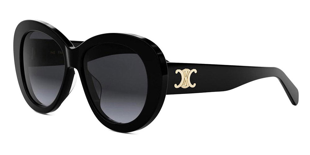 Celine® CL40317U CEL CL40317U 01B 55 - 01B Shiny Black / Grey Gradient Sunglasses