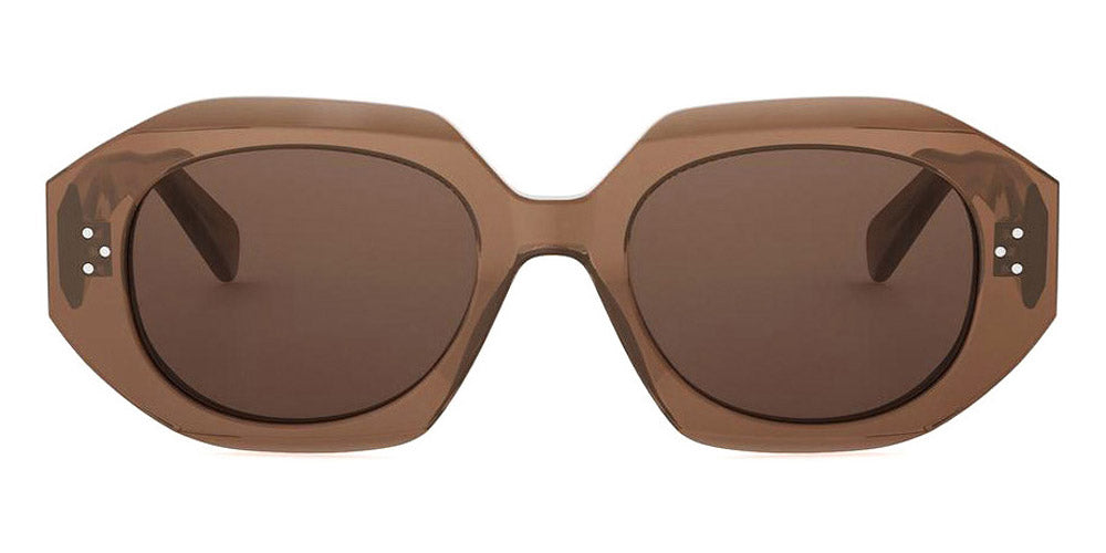 Celine® CL40319I CEL CL40319I 48E 52 - 48E Shiny Brown / Brown Normal Sunglasses