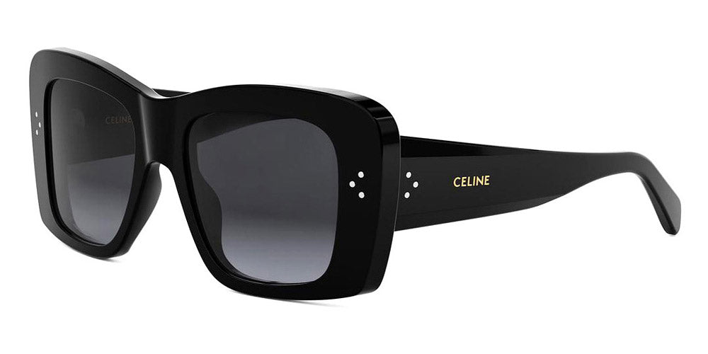 Celine® CL40321I CEL CL40321I 01B 53 - 01B Shiny Black / Grey Gradient Sunglasses