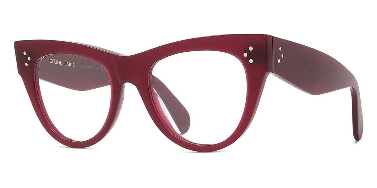 Celine® CL5003IN CEL CL5003IN 069 52 - Shiny Milky Bordeaux Eyeglasses