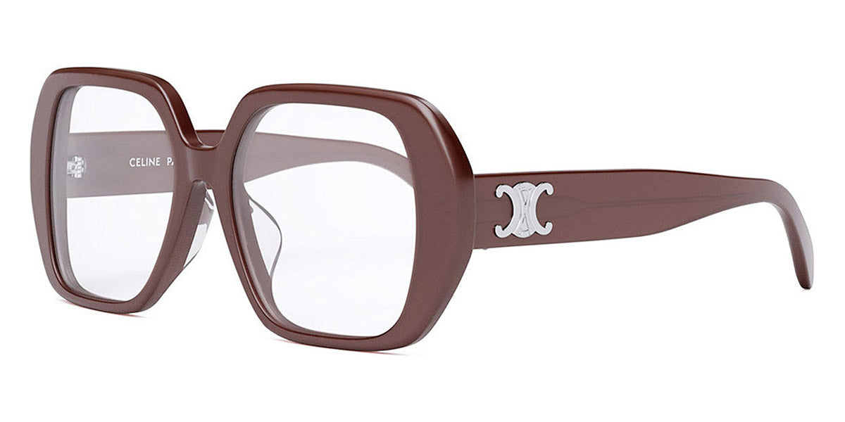Celine® CL50122F CEL CL50122F 069 55 - Shiny Milky Burgundy Eyeglasses