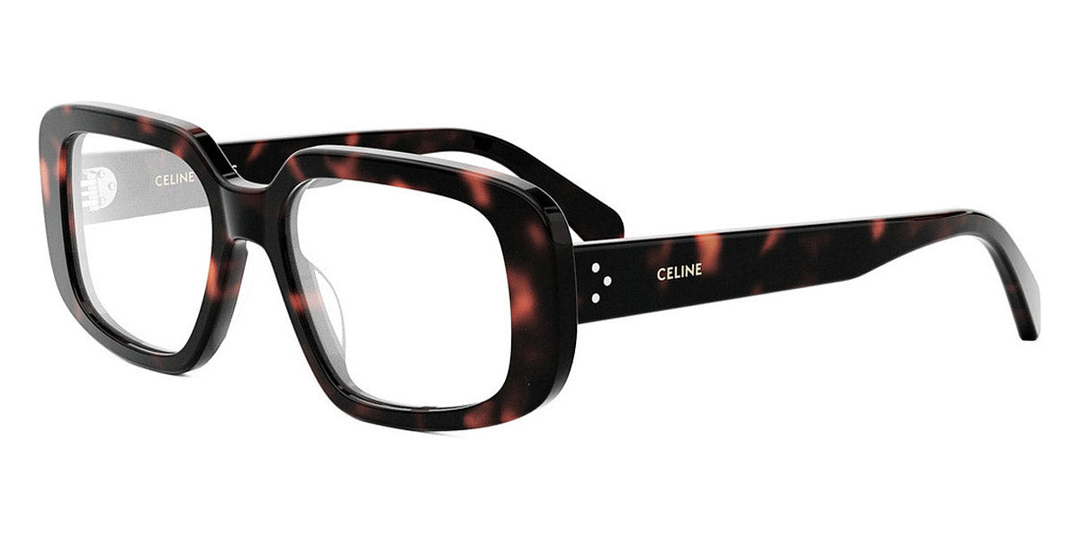 Celine® CL50143I CEL CL50143I 052 54 - Shiny Dark Havana Eyeglasses