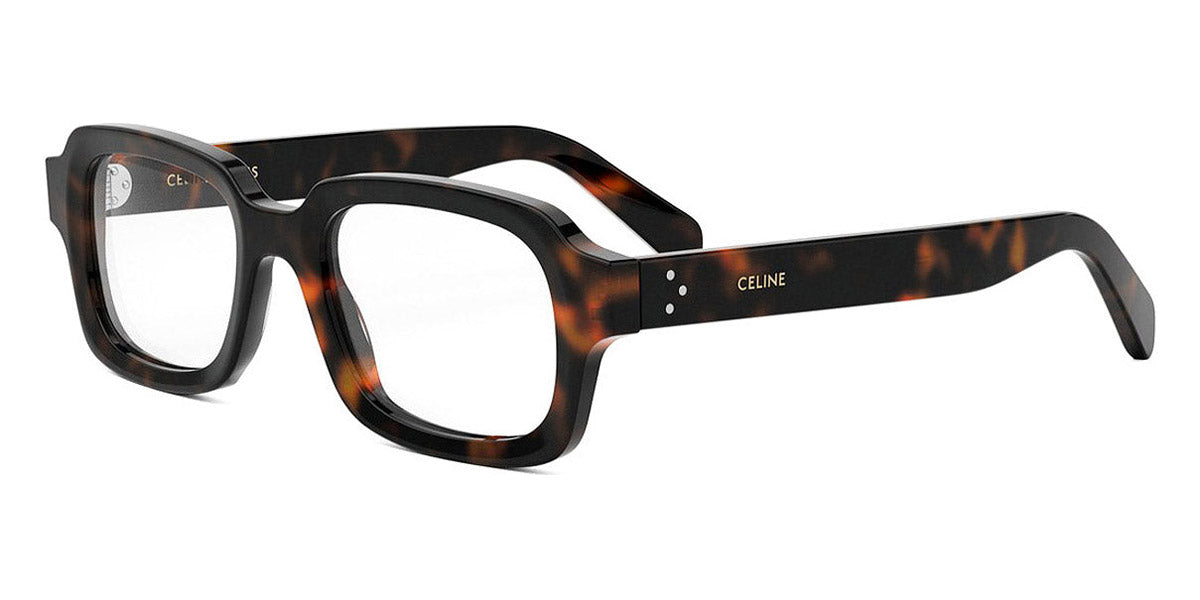 Celine® CL50153I CEL CL50153I 052 51 - 052 Shiny Dark Havana Eyeglasses