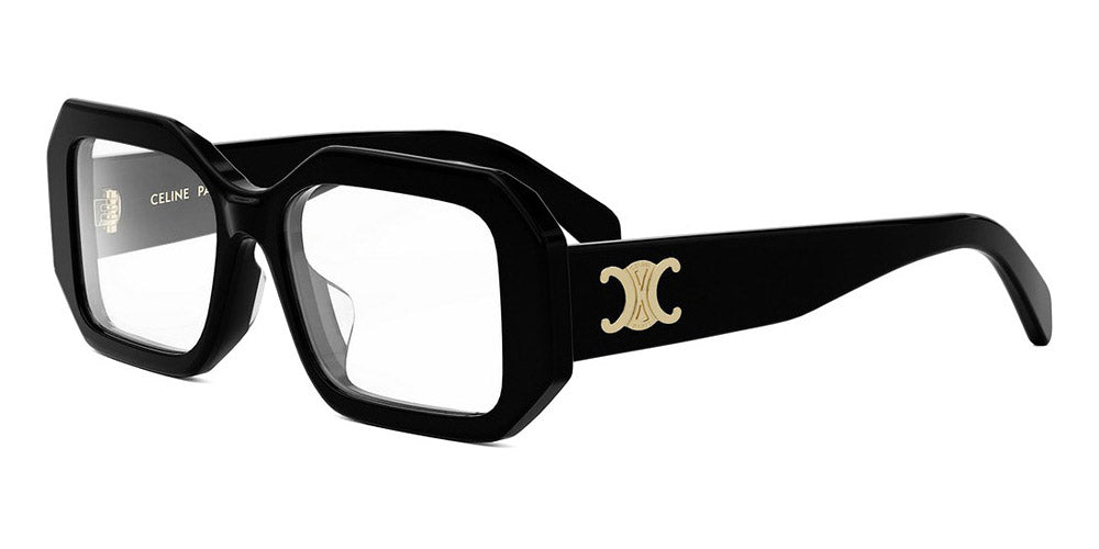 Celine® CL50155F CEL CL50155F 001 53 - 001 Shiny Black Eyeglasses
