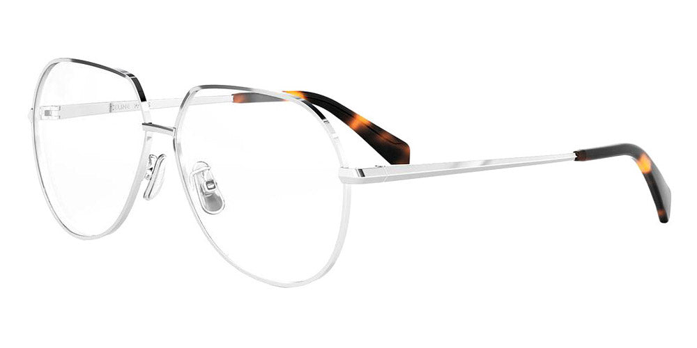 Celine® CL50164U CEL CL50164U 016 60 - 016 Shiny Silver Eyeglasses