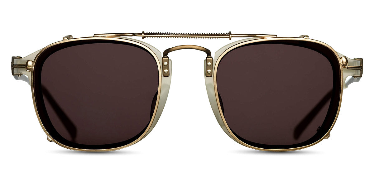 Matsuda® CL2015 CLIP MTD CL2015 CLIP Matte Gold/Brown 47 - Matte Gold / Brown Sunglasses