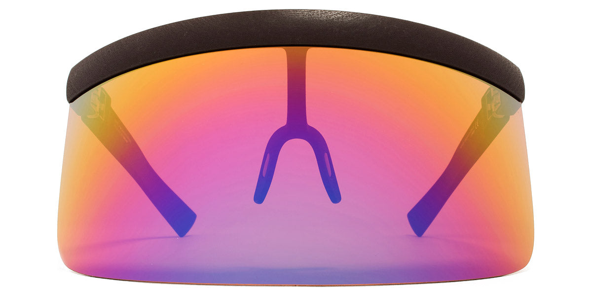 Mykita® DAISUKE MYK DAISUKE MD22 Ebony Brown / Rainbow Flash Shield 165 - MD22 Ebony Brown / Rainbow Flash Shield Sunglasses