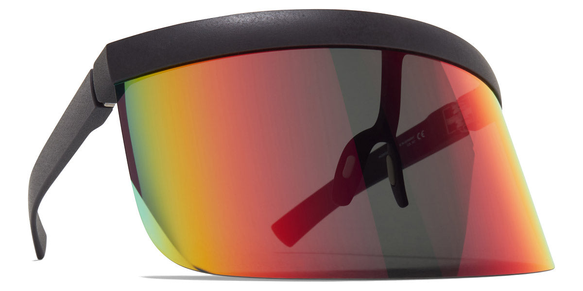 Mykita® DAISUKE MYK DAISUKE MD35 Slate Grey / Scarlet Flash Shield 165 - MD35 Slate Grey / Scarlet Flash Shield Sunglasses