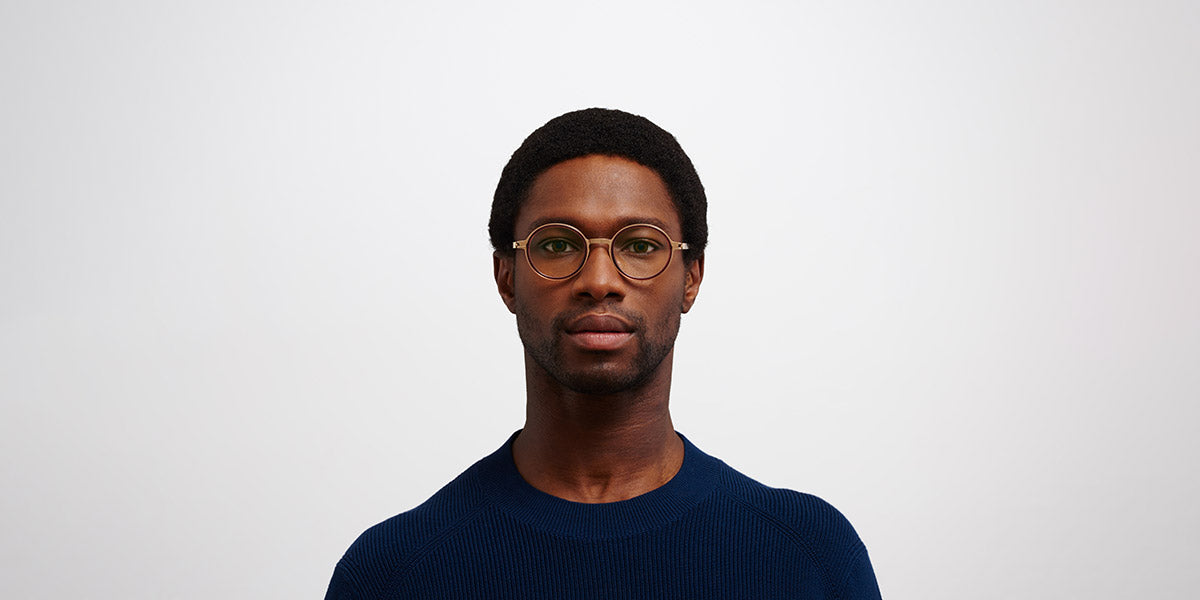 Mykita® DAYO MYK DAYO A60 Champagne Gold/Pine Honey 46 - A60 Champagne Gold/Pine Honey Eyeglasses