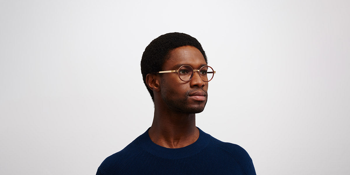 Mykita® DAYO MYK DAYO A60 Champagne Gold/Pine Honey 46 - A60 Champagne Gold/Pine Honey Eyeglasses
