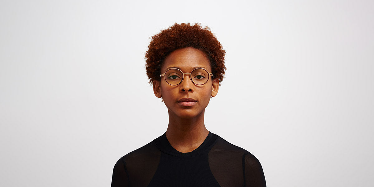 Mykita® DAYO MYK DAYO A60 Champagne Gold/Pine Honey 46 - A60 Champagne Gold/Pine Honey Eyeglasses
