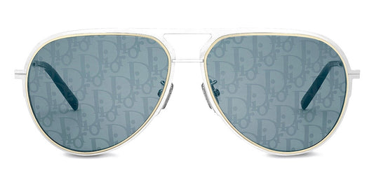 Dior® DiorEssential A2U D ESTLA2UH F0I8 60 - Silver And Gold Sunglasses