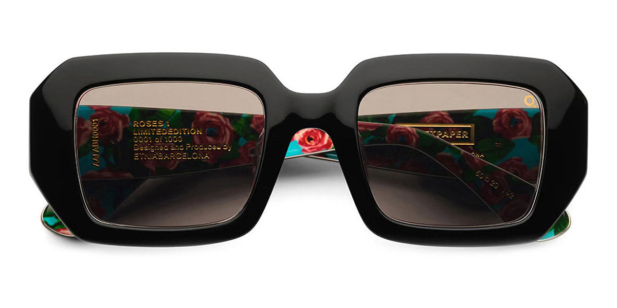Etnia Barcelona® Roses 1 ETB 5 ROSES1 50S BK - BK Black Sunglasses