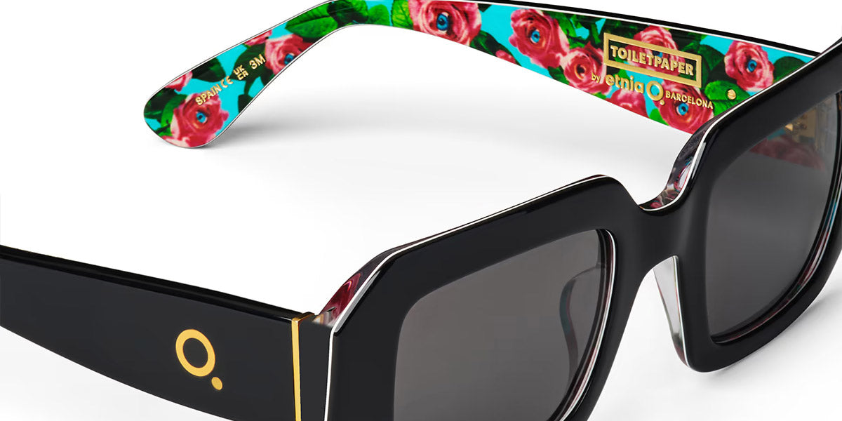 Etnia Barcelona® Roses 1 ETB 5 ROSES1 50S BK - BK Black Sunglasses