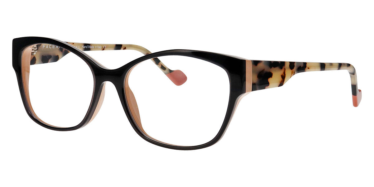 Face A Face® GEMMA 2 FAF GEMMA 2 0096 55 - Transparent Dark Gray/Pink Nude Opaque (0096) Eyeglasses