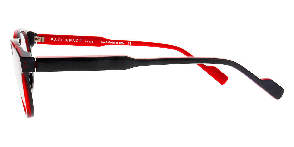 Face A Face® GOTHAM 1 FAF GOTHAM 1 1100 48 - Red Transparent and Black (1100) Eyeglasses