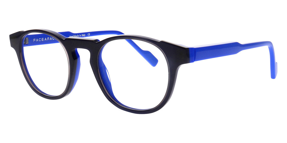 Face A Face® GOTHAM 1 FAF GOTHAM 1 2816 48 - Gray Cloud Transaparent to Blue Flash (2816) Eyeglasses