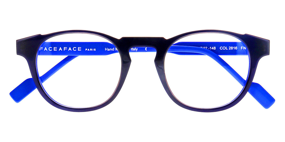 Face A Face® GOTHAM 1 FAF GOTHAM 1 2816 48 - Gray Cloud Transaparent to Blue Flash (2816) Eyeglasses