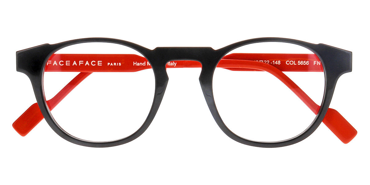 Face A Face® GOTHAM 1 FAF GOTHAM 1 5656 48 - Mozaique Black and White to Orange Flash (5656) Eyeglasses