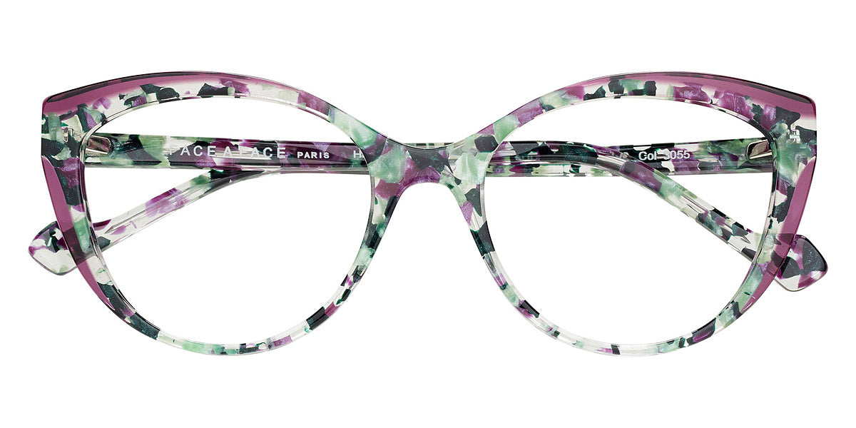 Face A Face® JADDE 1 FAF JADDE 1 3055 53 - Violet-Green Flower (3055) Eyeglasses