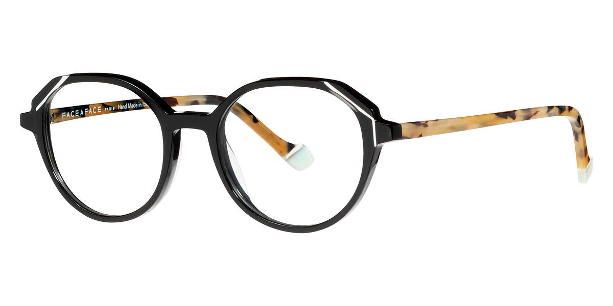 Face A Face® MAZES 1 FAF MAZES 1 100 47 - Black (100) Eyeglasses
