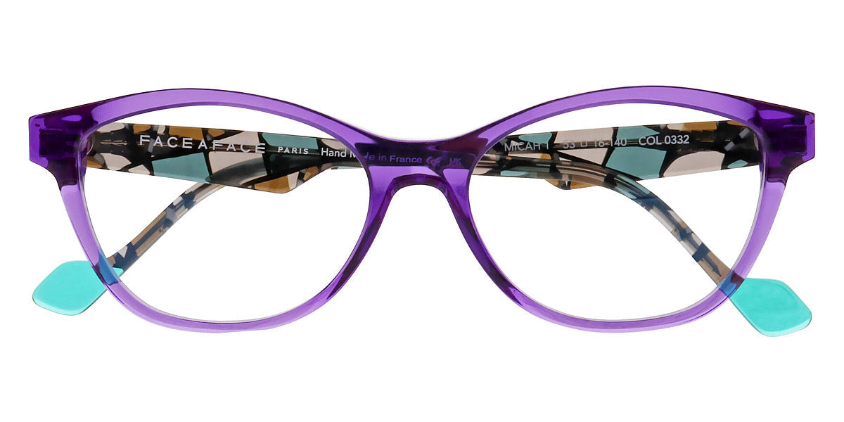 Face A Face® MICAH 1 FAF MICAH 1 0332 53 - Transparent Amethyst (0332) Eyeglasses