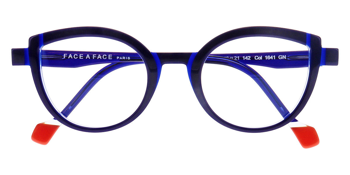 Face A Face® MIKADO 1 FAF MIKADO 1 1641 46 - Blue Marine Flash (1641) Eyeglasses