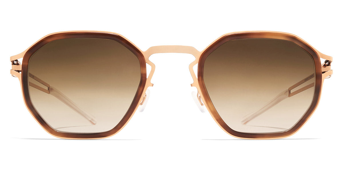 Mykita® GIA MYK GIA A80 Champagne Gold/Galapagos / Raw Brown Gradient 49 - A80 Champagne Gold/Galapagos / Raw Brown Gradient Sunglasses