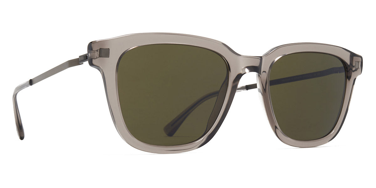 Mykita® HOLM MYK HOLM C153 Clear Ash/Graphite / Raw Green Solid 51 - C153 Clear Ash/Graphite / Raw Green Solid Sunglasses