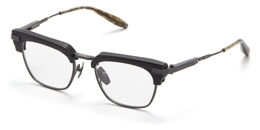 AKONI® Hubble AKO Hubble 412D 52 - Scraped Matte Black Eyeglasses