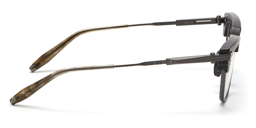 AKONI® Hubble AKO Hubble 412D 52 - Scraped Matte Black Eyeglasses